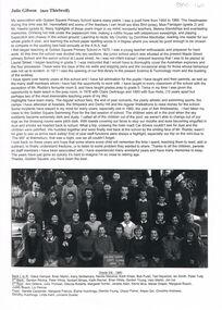 Document - GOLDEN SQUARE LAUREL STREET P.S. COLLECTION: JULIE GIBSON (NEE THIRWELL )