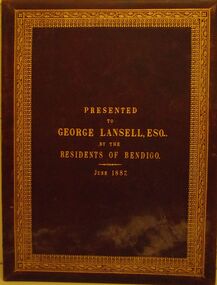 Document - LANSELL COLLECTION: ILLUMINATED ADDRESS TO GEORGE LANSELL