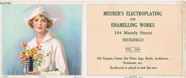 Document - RANDALL COLLECTION:  MEURER'S ELECTROPLATING AND ENAMELLING WORKS