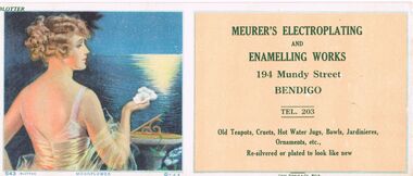 Document - RANDALL COLLECTION:  MEURER'S ELECTROPLATING AND ENAMELLING WORKS