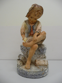 Decorative object - PLASTER BOY STATUE