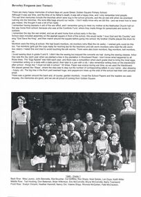 Document - GOLDEN SQUARE LAUREL STREET P.S. COLLECTION: BEVERLEY FERGUSON ( NEE TURNER )