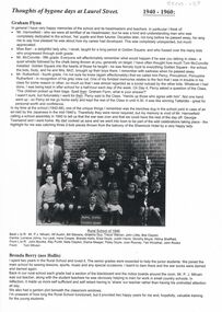 Document - GOLDEN SQUARE LAUREL STREET P.S. COLLECTION: GRAHAM FLYNN, BRENDA BERRY