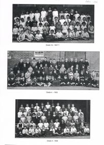 Photograph - GOLDEN SQUARE LAUREL STREET P.S. COLLECTION: GRADE 1A 1927, GRADE 4 1932, GRADE 4 1938