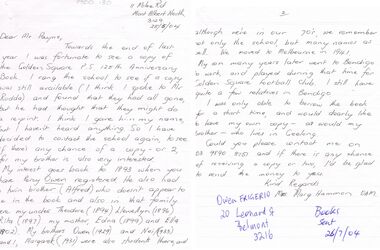 Document - GOLDEN SQUARE LAUREL STREET P.S. COLLECTION: LETTER MARG HAMMON