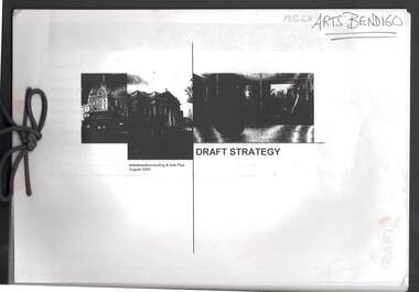 Document - MERLE HALL COLLECTION: VARIOUS DOCUMENTS: ARTS (BENDIGO CITY COUNCIL)