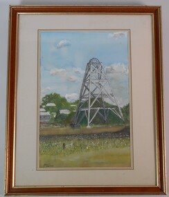 Painting - JOHN HALL COLLECTION: WATER COLOUR PAINTING GOLDFIELDS UNITED MINE, 2015