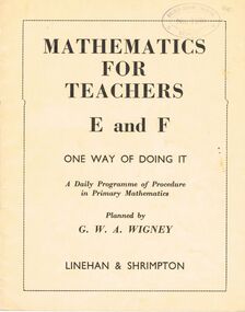 Book - GOLDEN SQUARE LAUREL STREET P.S. COLLECTION: MATHEMATICS FOR TEACHERS