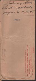 Document - COHN BROTHERS COLLECTION: RAILWAY HOTEL CHILLINGOLLAH