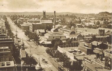 Postcard - RANDALL COLLECTION:  WILLIAMSON STREET BENDIGO