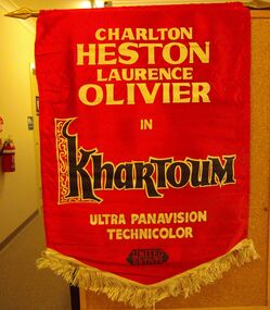 Newspaper - LYDIA CHANCELLOR COLLECTION: 'KHARTOUM' (FILM) BANNER