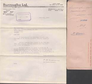 Document - COHN BROTHERS COLLECTION: BURROUGH SERVICE AGREEMENT CONTRACTS