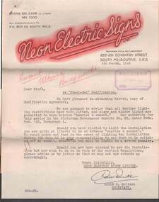 Document - COHN BROTHERS COLLECTION: NEON SIGNS NEW AGREEMENT