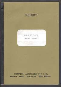 Document - MERLE HALL COLLECTON:  REPORT BY COMPTON ASSOCIATES PTY LTD RE BENDIGO ARTS COUNCIL, JUNE 1979