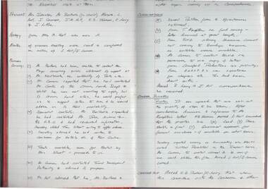 Document - MERLE HALL COLLECTION: MINUTE BOOK FOR THE INTERIM ARTS CENTRE COMMITTEE 1968 TO 1971