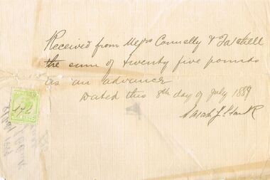 Document - CONNELLY, TATCHELL, DUNLOP COLLECTION: DOCUMENT