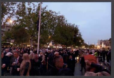Photograph - ELAINE SWANSON COLLECTION: ANZAC  DAWN SERVICE 2015 RSL BENDIGO