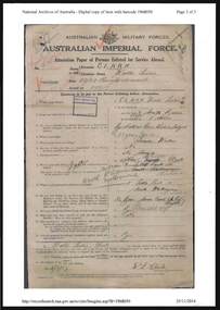 Document - ANZAC WAR DIARY OF WALTER LESLIE CLARK, 20 REINFORCEMENT, 22 BATTALION, 6TH. BRIGADE
