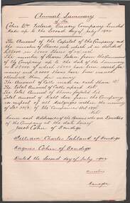 Document - COHN BROTHERS COLLECTION: ANNUAL SUMMARIES