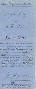 Document - CONNELLY, TATCHELL, DUNLOP COLLECTION: DOCUMENT