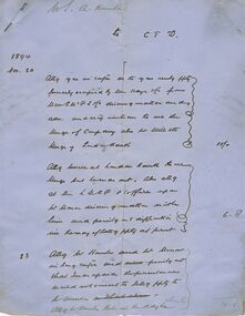 Document - CONNELLY, TATCHELL, DUNLOP COLLECTION: DOCUMENT