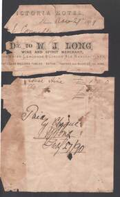 Document - CONNELLY, TATCHELL, DUNLOP COLLECTION: ACCOUNT