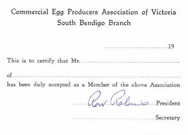 Document - CEPA COLLECTION: MEMBER CARD