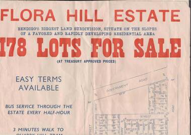 Document - W.D.MASON COLLECTION: FLORA HILL ESTATE, 1920's