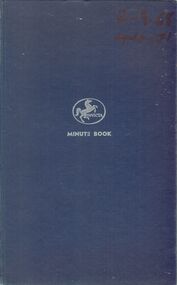 Book - CEPA COLLECTION: MINUTE BOOK, September 2nd 1968