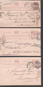 Document - CONNELLY, TATCHELL, DUNLOP COLLECTION:  LETTER POST CARDS