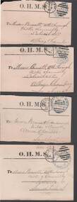 Document - CONNELLY, TATCHELL, DUNLOP COLLECTION: ACKNOWLEDGEMENT OF LETTER CARDS