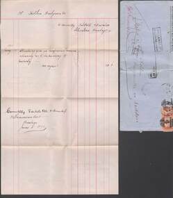 Document - CONNELLY, TATCHELL, DUNLOP COLLECTION: RETURNED LETTER MR. HOLDEN