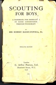 Book - SCOUTING FOR BOYS, 1926