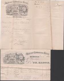 Document - CONNELLY, TATCHELL, DUNLOP COLLECTION: INVOICE MARTIN'S COMMERCIAL HOTEL