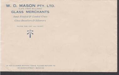 Document - W.D.MASON COLLECTION: PASSBOOK