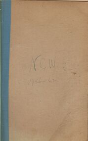 Book - NATIONAL COUNCIL OF WOMEN OF VICTORIA BENDIGO BRANCH COLLECTION: MINUTE BOOK