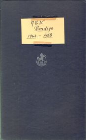 Book - NATIONAL COUNCIL OF WOMEN OF VICTORIA BENDIGO BRANCH COLLECTION : MINUTE BOOK