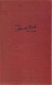 Book - NATIONAL COUNCIL OF WOMEN OF VICTORIA BENDIGO BRANCH COLLECTION: MINUTE BOOK