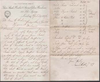 Document - W.D.MASON COLLECTION: QUOTE, 29 April 1896