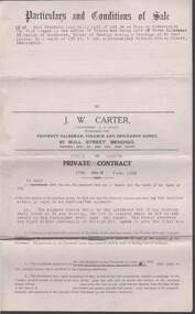 Document - W.D.MASON COLLECTION: CONDITIONS OF SALE, 10 June 1929