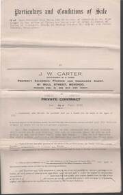 Document - W.D.MASON COLLECTION: CONDITIONS OF SALE, 01 June 1929