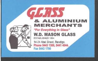 Document - W.D.MASON COLLECTION: BUSINESS CARD
