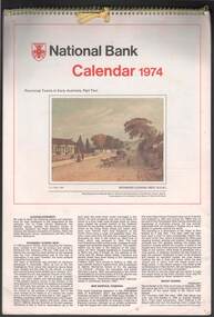 Document - NATIONAL BANK CALENDAR 1974