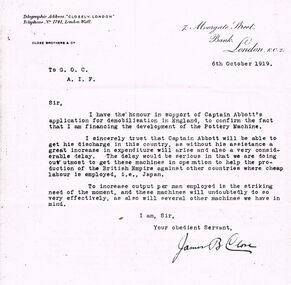 Document - BILL ASHMAN COLLECTION: CORRESPONDENCE