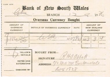 Document - BILL ASHMAN COLLECTION: CORRESPONDENCE