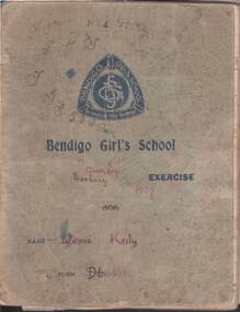 Book - WINIFRED JEAN KEILY COLLECTION: EXERCISE BOOK, 1937