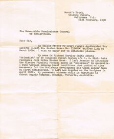 Document - BILL ASHMAN COLLECTION: CORRESPONDENCE