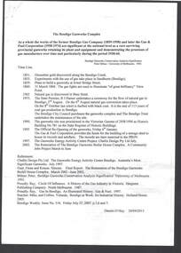 Document - BENDIGO GASWORKS COLLECTION: STATEMENTS OF CONSERVATION