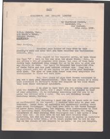 Document - BILL ASHMAN COLLECTION: CORRESPONDENCE