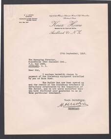 Document - BILL ASHMAN COLLECTION: CORRESPONDENCE